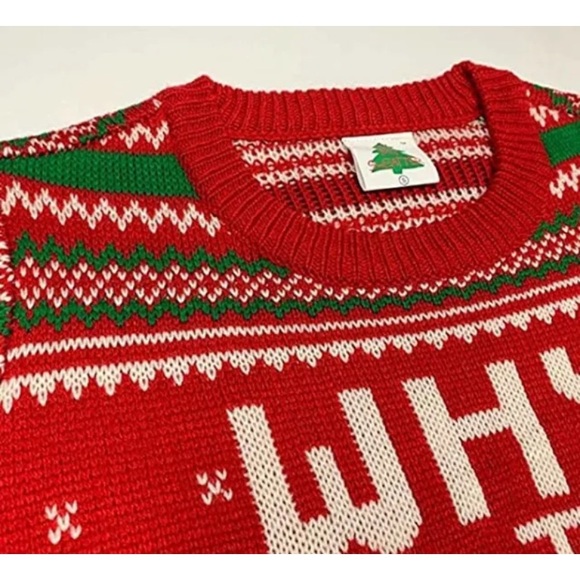 Christmas Vacation Sweater Margot Why Is The Carpet All Wet Todd? Ugly - S / M - Picture 6 of 6